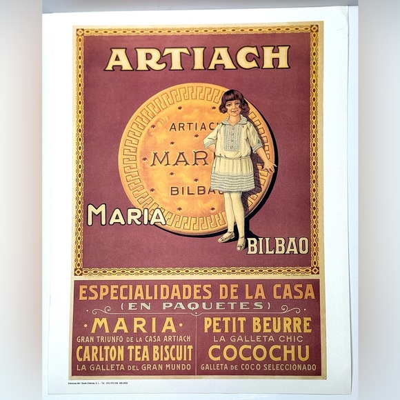 Artiach Maria Bilbao Vintage Poster, 11.75” x 15.75” - Picture 1 of 1